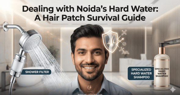 Dealing with Noida’s Hard Water: A Hair Patch Survival Guide