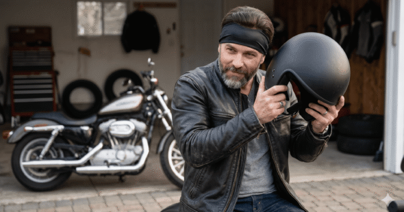 Helmet with Hair Patch Tips