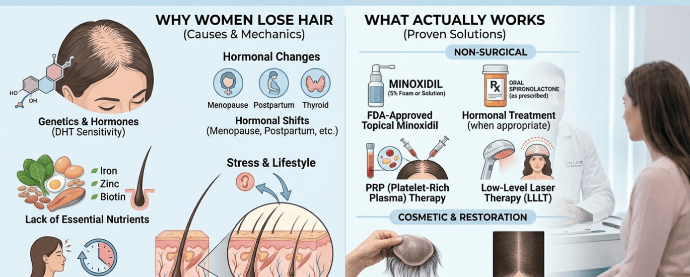 female pattern hair loss in noida