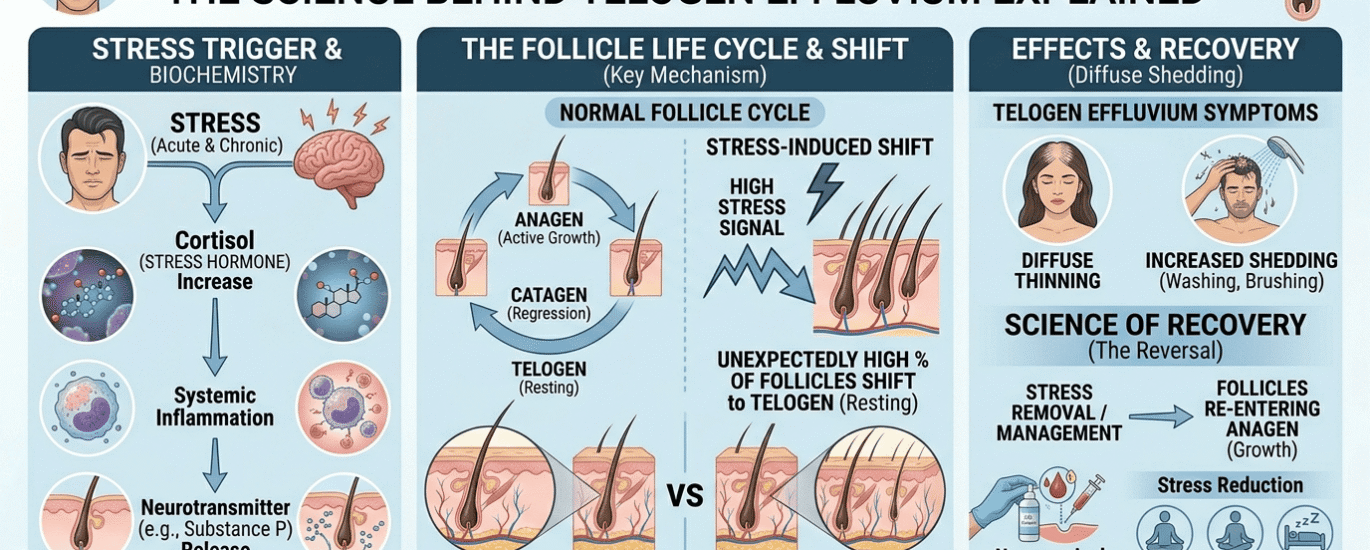 Hair Loss and Stress The Science Behind Telogen Effluvium Explained