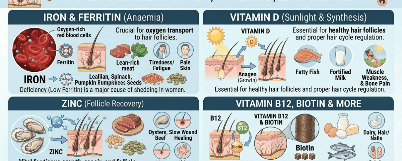 Nutritional Deficiencies That Cause Hair Loss