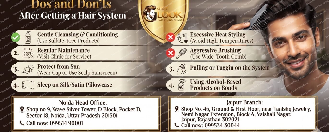 common mistakes after getting a hair system