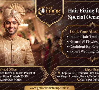 Hair Fixing for Wedding & Special Occasions in Noida
