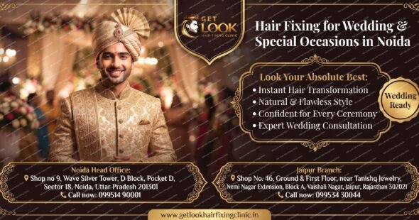 hair fixing for wedding special occasion Noida