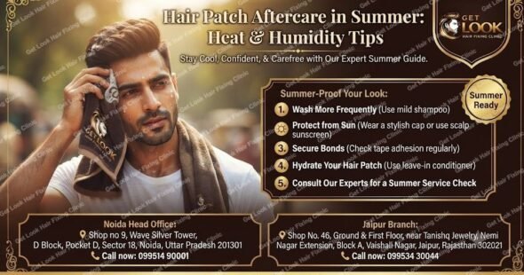 hair patch aftercare in summer heat and humidity