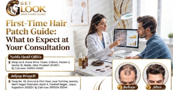 first time hair patch consultation at clinic